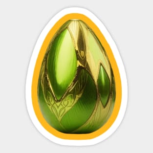 Golden avocado Sticker